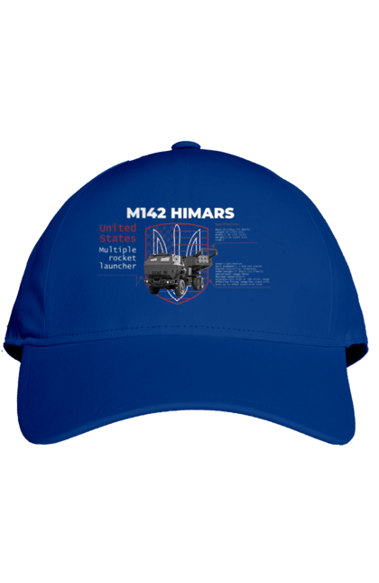 Кепка з принтом "M142 HIMARS англійська". Himars, m142 himars, залужний, зброя. 2070702