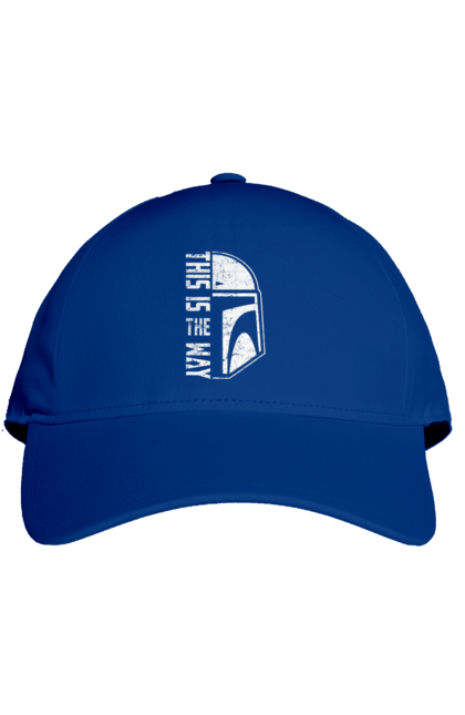 Cap with prints This is the way. Baby yoda, cinema, disney, distressed, mandalorian, mandalorian helmet, movies, star wars, television series. 2070702