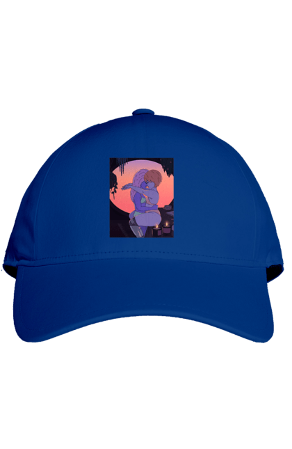 Кепка з принтом "Фіолетові Дівчата Обіймаються". Захід, обійми. 2070702