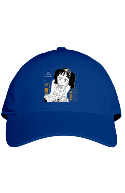 Cap with prints Seven Deadly Sins Diane. Adventures, anime, comedy, diana, diane, fantasy, manga, seven deadly sins. 2070702