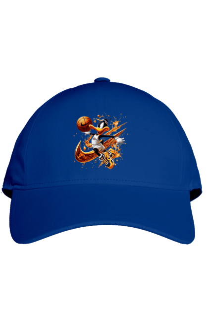 Кепка з принтом "Даффі Дак Nike". Daffy duck, looney tunes, merrie melodies, nike, warner brothers, даффі дак, качка, мультфільм. 2070702