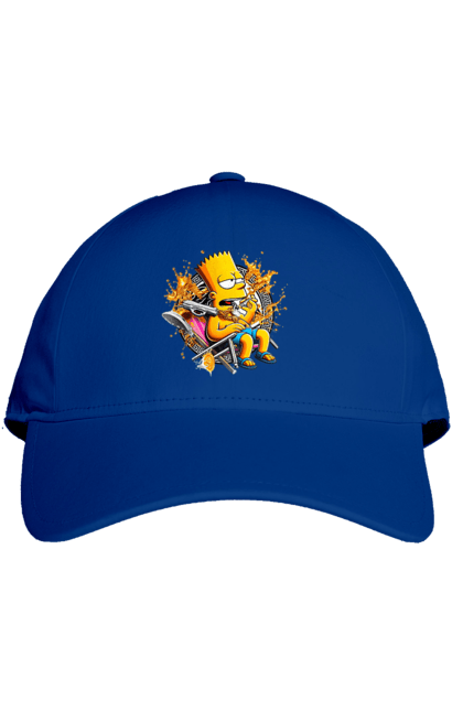 Cap with prints Bart Simpson Versace. Bart, cartoon, serial, simpson, versace. 2070702