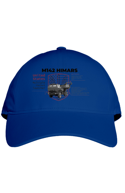 Кепка з принтом "M142 HIMARS англійська". Himars, m142 himars, залужний, зброя. 2070702