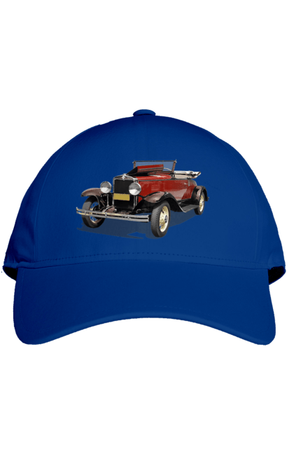 Кепка з принтом "Авто.4". Авто, професійне фото, ретро авто, фото, червона гамма барв. 2070702