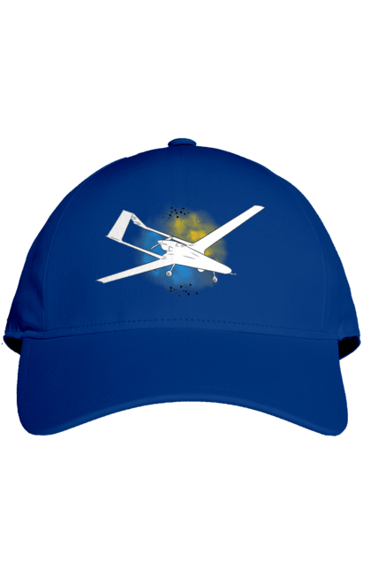 Cap with prints Bayraktar. Aquarelle, bayraktar, glory, sky, ukraine. 2070702