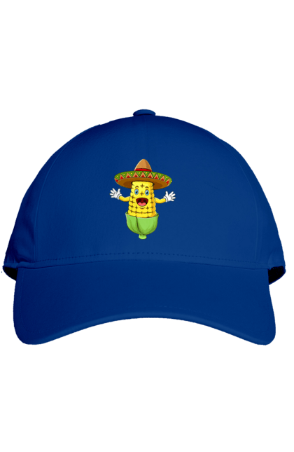 Cap with prints Sombrero Corn. Corn, food, sombrero. 2070702