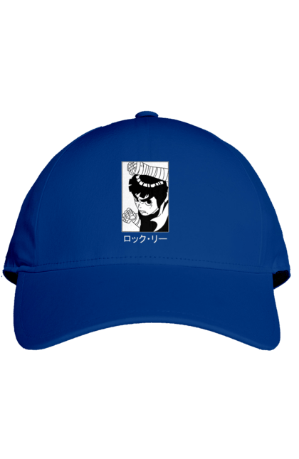 Cap with prints Naruto Rock Lee. Anime, manga, naruto, rock lee, shinobi, team guy. 2070702