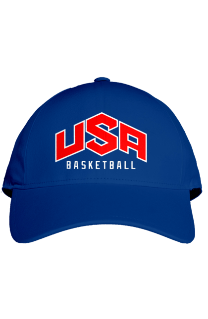 Кепка з принтом "Баскетбол США". Basketball, usa, usa basketball, баскетбол, команда, спорт, спортивна команда, сша. 2070702