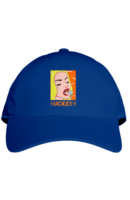 Кепка з принтом "Чупа чупс". Гумор, мем, прикольна, сакерс, смішна, чупа чупс. 2070702