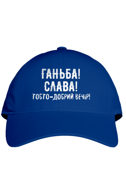 Кепка з принтом "Ганьба! Слава!". Доброго вечора, мем, меми, слава, слава україні, смішні написи, україна, шоу, шоу довгоносиків. 2070702