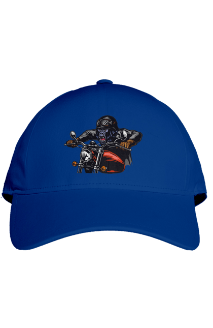 Cap with prints Gorilla On A Moped. Gorilla, moped, speed. 2070702
