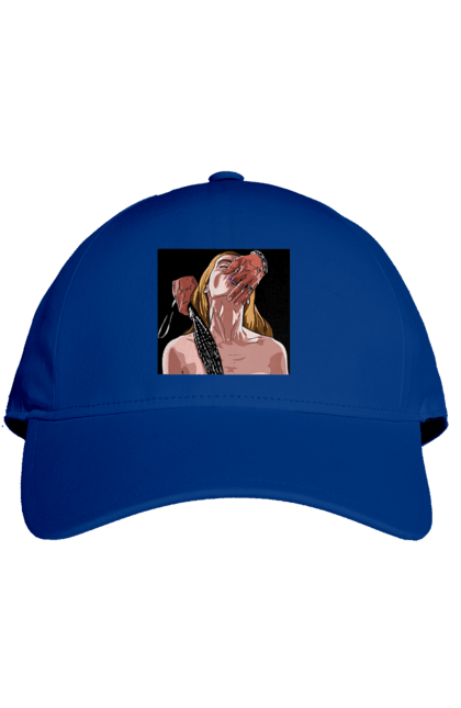 Кепка з принтом "Дівчина У Полоні Чоловіка З Батогами". Батіг, пристрасть, смоктати. 2070702