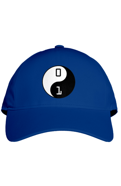 Кепка з принтом "Інь Янь". Angular, c, css, html, it, javascript, jquery, php, python, react, svelt, vue, айтишник, айті, гумор, код, кодувати, прогер, програміст, програмісти, ти ж, ти ж програміст, тиж програміст. 2070702