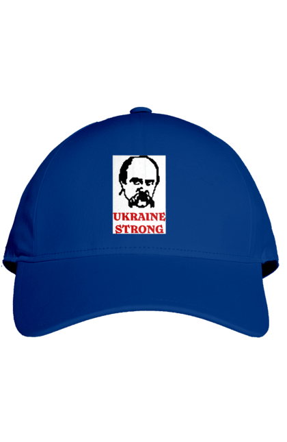 Кепка з принтом "Тарас Шевченко". Бавовна, бавовнятко, війна, герб, доброго вечора, зсу, прапор україни, русский военный корабль, тарас шевченко, україна. 2070702