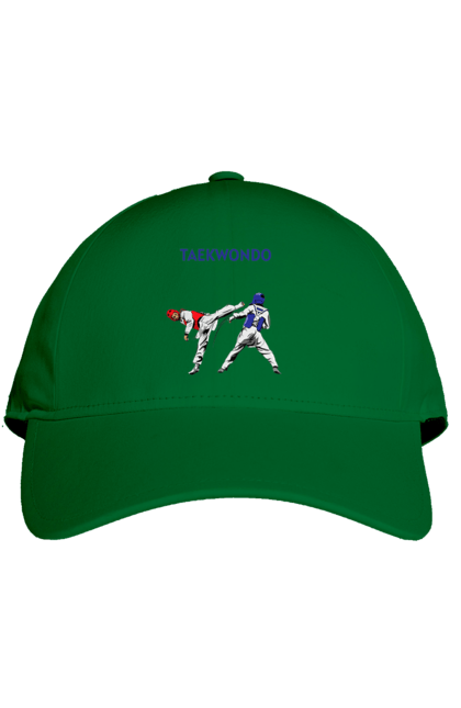 Cap with prints Taekwondo. Korea, martial arts, sport, taekwondo, training. 2070702