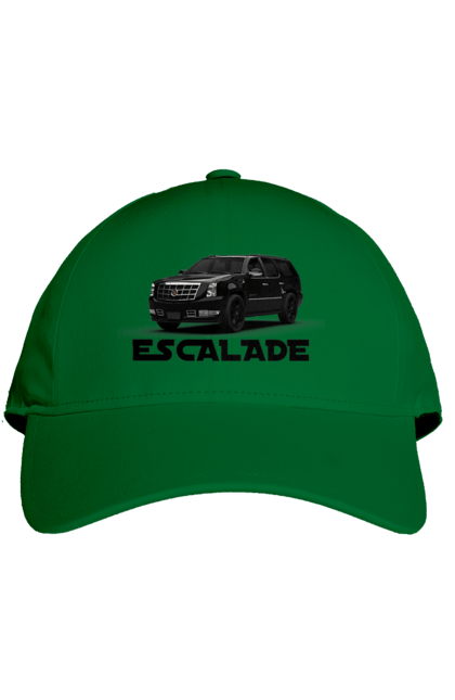 Кепка з принтом "Каділак". Автомобіль, бізнес клас, джип, ескалада, каділак, машина, позашляховик. 2070702