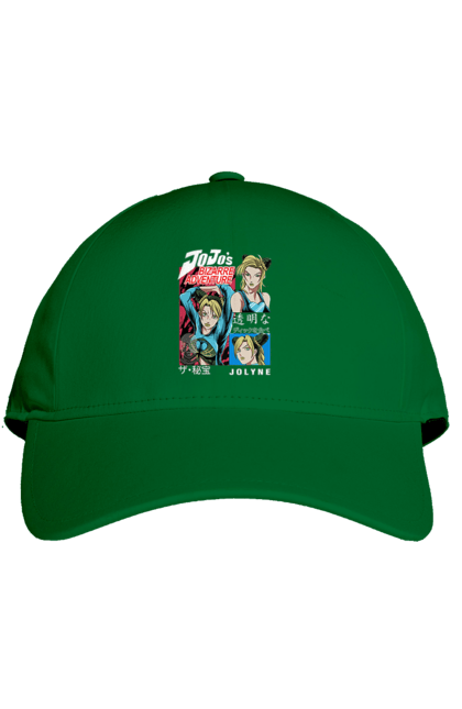 Cap with prints JOJO Jolyne Cujoh. Anime, jojo, jojo`s bizarre adventure, jojo’s bizarre adventure, jolyne cujoh, manga. 2070702