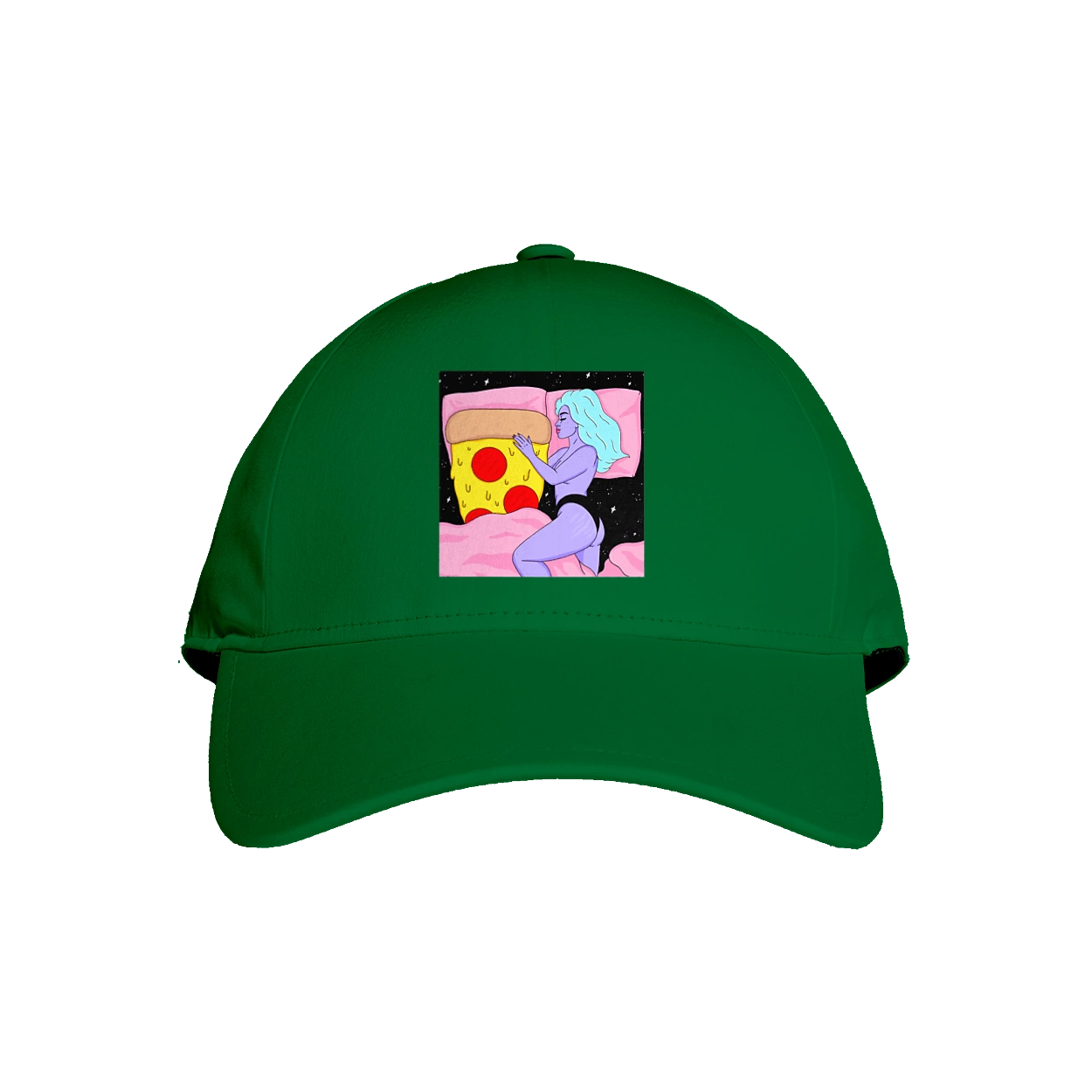 Фиолетовая Девушка И Пицца