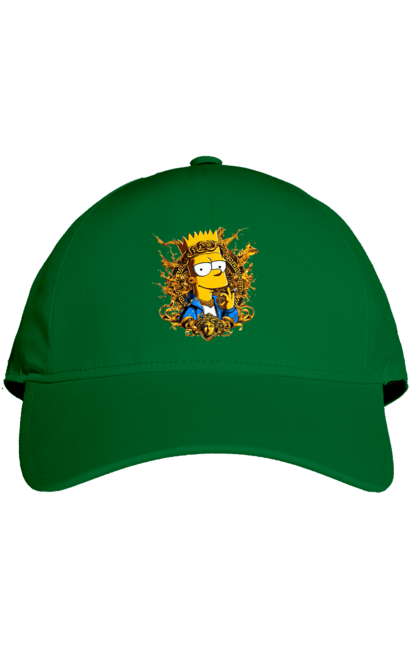 Cap with prints Bart Simpson Versace. Bart, cartoon, serial, simpson, versace. 2070702