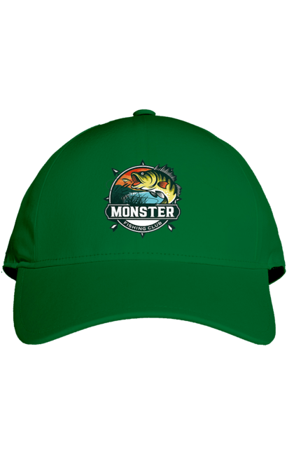 Кепка з принтом "Рибальський клуб". Відпочинок, рибак, рибальський клуб, хоббі. 2070702