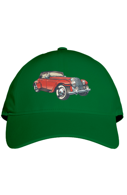 Кепка з принтом "Автомобіль Раритет". Авто, автомобіль, ретро. 2070702