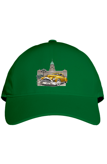 Кепка з принтом "Автомобіль та архітектура модерн". Автомобіль, архітектура, модерн. 2070702
