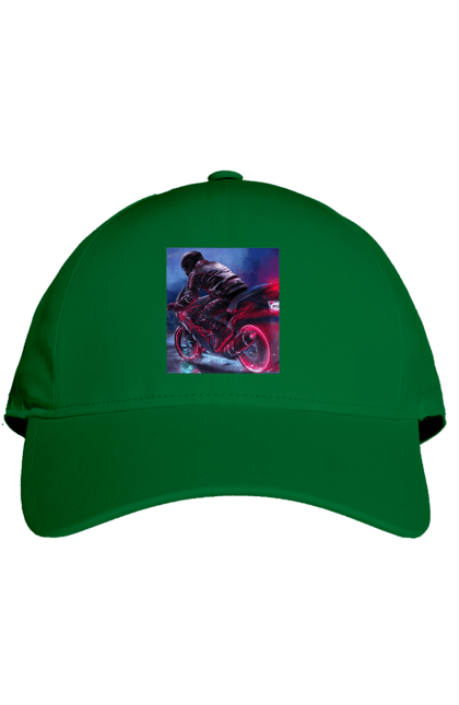 Кепка з принтом "Мотоцикл". Motolove, мотолов, мотоцикл, опві, україна. 2070702