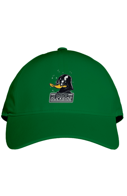Кепка з принтом "Дак Вейдер". Dark side, darth vader, star wars, дарт вейдер, зоряні війни, качині історії, качка, темна сторона. 2070702