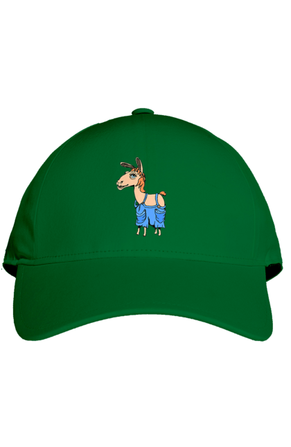 Кепка с принтом Лама В Комбинезоне. Комбинезон, лама. 2070702