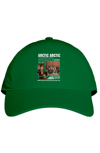 Cap with prints Arctic Monkeys. Arctic monkeys, garage rock, group, indie rock, music, post-punk revival, psychedelic rock, rock. 2070702