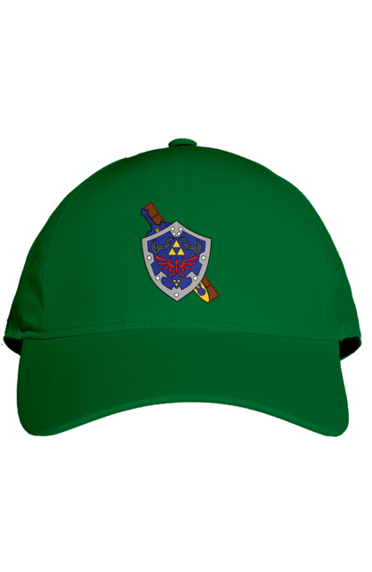 Cap with prints The Legend of Zelda. Action movie, adventure, arcade, game, legend of zelda, nintendo, quest, shigeru miyamoto, video game, zelda. 2070702