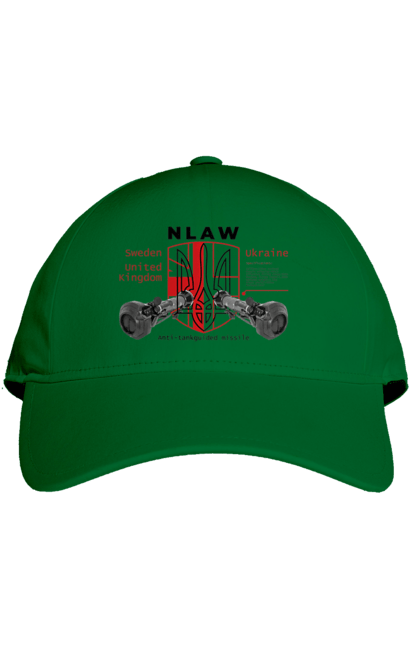Кепка з принтом "NLAW". Caesar, himars, nlaw, patriot, weapon, zaluzhny. 2070702