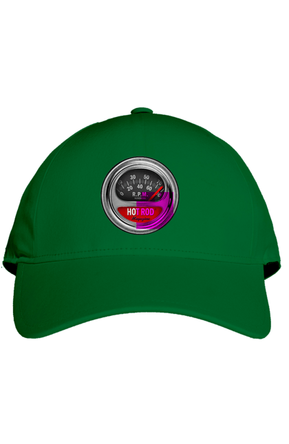 Кепка з принтом "Hot rod". Байк, байкер, байкер клуб, брат, брати, брутал, гарячий асфальт, гарячий кінь, гарячий стрижень, дорога 50, дорога 66, дорога 80, дороги америки, дороги україни, жага швидкості, клуб байкерів, мотоцикл, мотоцикліст, справжній чоловік, чувак, швидкість. 2070702