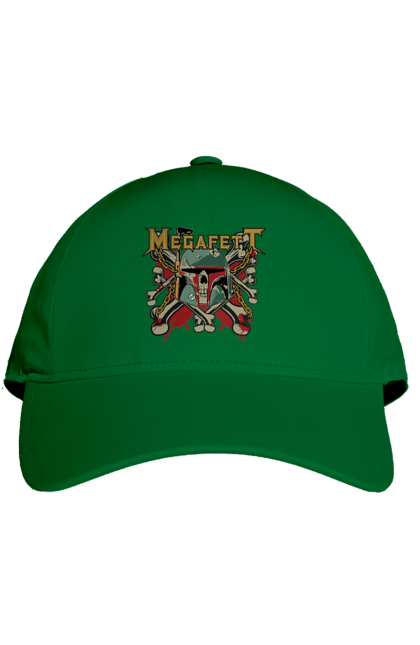 Cap with prints Megafett. Bob fett, boba fett, clone, head hunter, megadeth, megafett, star wars. 2070702