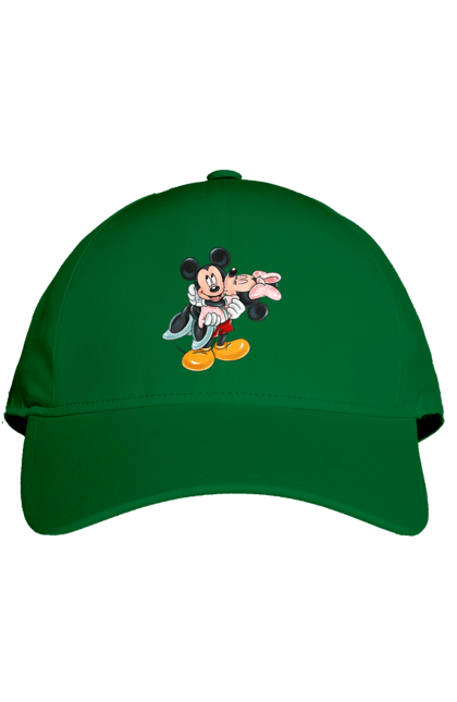 Кепка с принтом Микки Маус и Минни Маус. Mickey mouse, minnie mouse, дисней, микки, микки маус, минни маус, мультфильм. 2070702