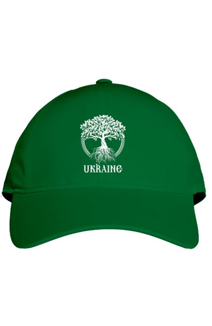 Кепка з принтом "Дерево Україна". Дерево, дерево з корінням, дерево україна, зсу, патріотична, україна, українська. 2070702