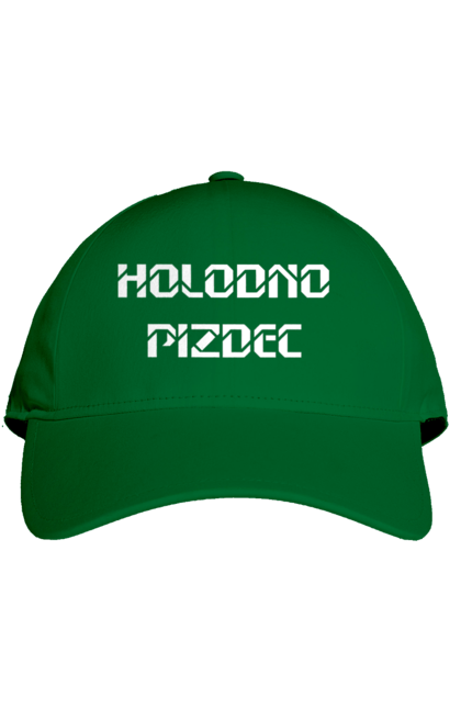 Кепка з принтом "Холодно". Гумор, з прикольним написом, зима, мем, погода, смішна, холодно. 2070702