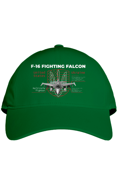 Кепка з принтом "F 16". F16, nasams, zuzana, гаубиця, два герби, залужний, сюзанна. 2070702