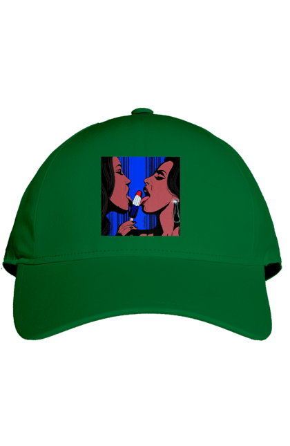 Кепка з принтом "Дівчата Лижуть Морозиво". Лізатт, смоктати. 2070702