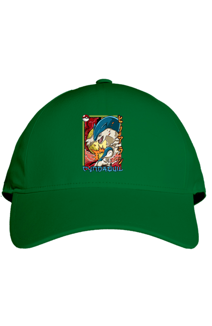 Cap with prints Pokemon Cyndaquil. Cyndaquil, nintendo, pokemon, pokemon go. 2070702