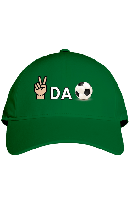 Кепка з принтом "Ребус піс да бол". Гумор, мем, писдабол, прикольна, ребус, смішна. 2070702