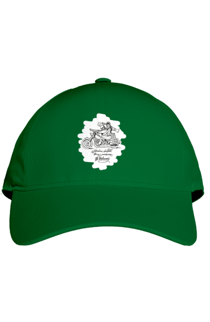 Кепка з принтом "Шевченка на мотоциклі". Вірш, енеїда, книги, кобзар, мотоцикл, українка, шевченка. 2070702