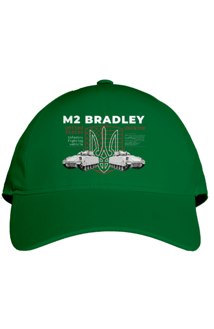 Кепка з принтом "M2 Bradley". F16, m2 bradley, nasams, zuzana, гаубиця, два герби, залужний, сюзанна. 2070702
