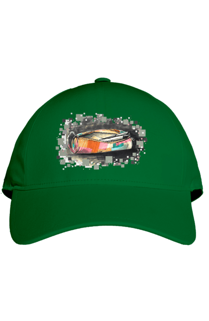 Кепка з принтом "Пенал Авторський малюнок". Ексклюзив, канцтовари, малюнок, малюнок від руки, олівець, пенал, ручка, школа. 2070702