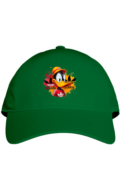 Cap with prints Daffy Duck Adidas. Adidas, cartoon, character, daffy duck, duck, looney tunes, merrie melodies, warner brothers. 2070702