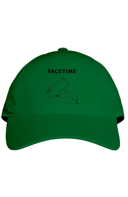 Cap with prints Facetime. Cool, facetime, funny, humor, vulgar. 2070702