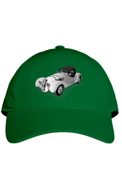 Кепка з принтом "Автомобіль". Авто, автомобиль, класика, старовинна машина, старовинний. 2070702