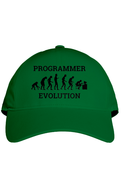 Cap with prints The evolution of the programmer. Aitі, angular, c, code, css, html, humor, it, it specialist, javascript, jquery, koduvati, php, proger, programmer, programmers, python, react, svelt, type programmer, vue, you. 2070702