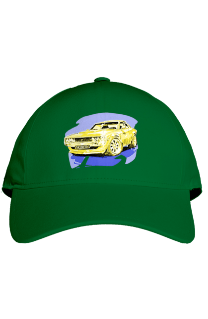 Кепка з принтом "Український спорткар". Додж челенджер, машина, машини арт, потужність, спортивне авто, спорткар, українське авто, швидкість. 2070702