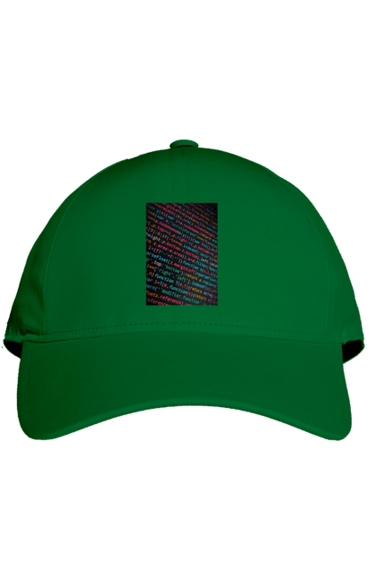 Кепка з принтом "Код". Angular, c, css, html, it, javascript, jquery, php, python, react, svelt, vue, айтишник, айті, гумор, код, кодувати, прогер, програміст, програмісти, ти ж, ти ж програміст, тиж програміст. 2070702